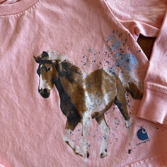 Carhartt pink horse shirt 4T - Picture 2 of 6